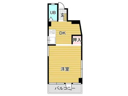 大関ビル(ワンルーム/3階)の間取り写真