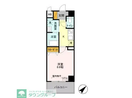 エルピス(1K/2階)の間取り写真