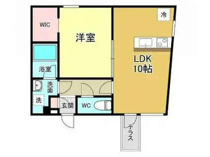 88.FUTAKOTAMAGAWA(1LDK/4階)の間取り写真