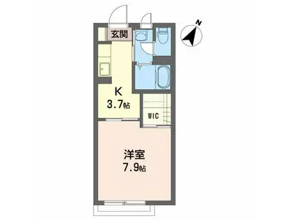 メゾン・シャルマン桜台(1K/1階)の間取り写真