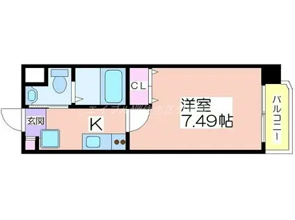 FDS FELICE KOHAMA(1K/2階)の間取り写真