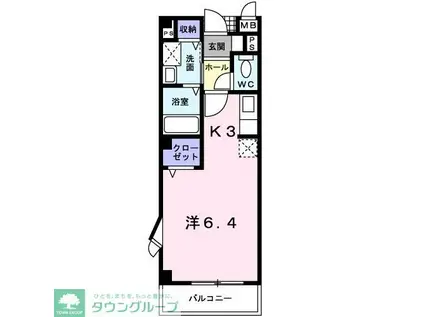 サニーガーデン西大泉(ワンルーム/2階)の間取り写真