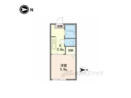 グリーンハイツA(1K/2階)の間取り写真