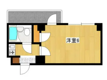 グランビルド松ノ浜(1K/3階)の間取り写真