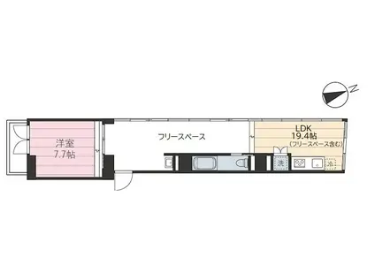 ラ・メゾン長崎XII(1LDK/3階)の間取り写真