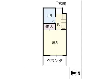 メゾンド・スクワール(ワンルーム/1階)の間取り写真