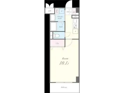 リバーサイドプレーヌ(1K/5階)の間取り写真