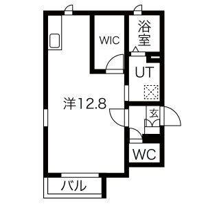 愛知環状鉄道 大門駅(愛知) 徒歩21分 2階建 築12年(ワンルーム/1階)の間取り写真