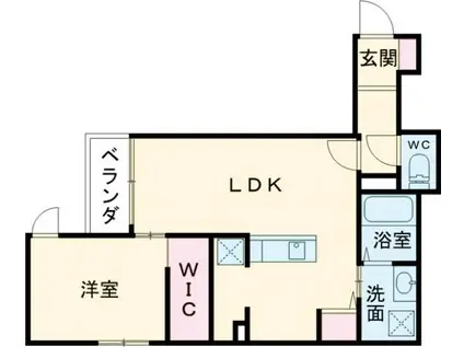 MACHIMOKU KUZUHA(1LDK/3階)の間取り写真