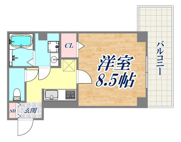 VILLA MARIA(1K/2階)の間取り写真