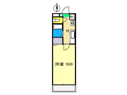 TYハイツ(1K/1階)の間取り写真