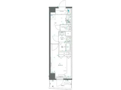 AZEST上板橋II(1K/2階)の間取り写真