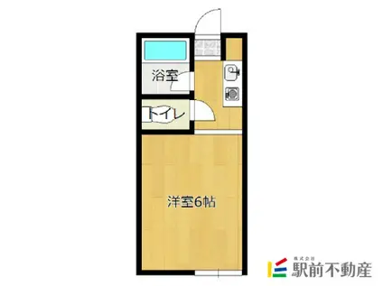 IL MARE(1K/2階)の間取り写真