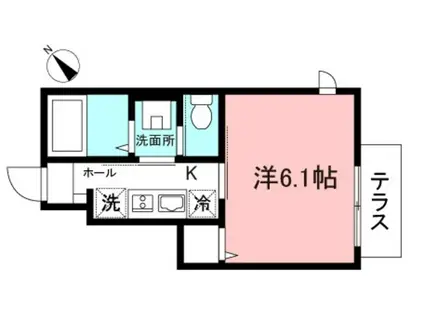 RIZ MAISON(1K/1階)の間取り写真