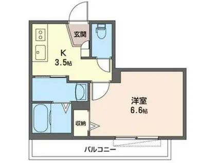 ベル・グランツ金沢八景 B(1K/2階)の間取り写真