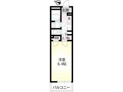 PRIMAVERA(1K/2階)の間取り写真