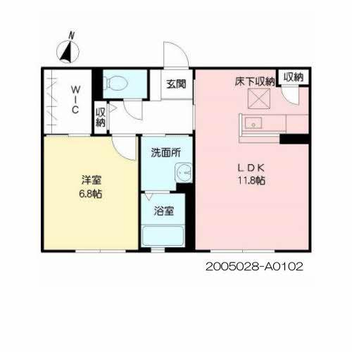 レジテンス クレイン(1LDK/1階)の間取り写真