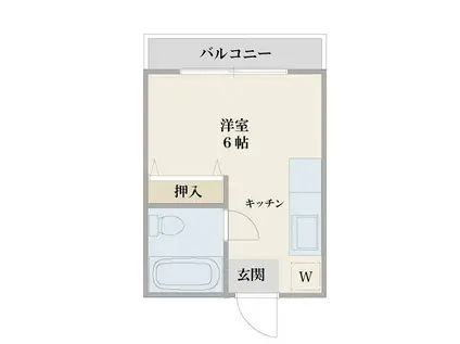 ジュン・ハピネス(ワンルーム/3階)の間取り写真