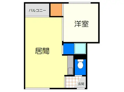 PAO21(1LDK/2階)の間取り写真