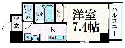 GP栄本町通(1K/10階)の間取り写真
