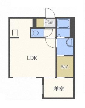 ルーチェN19(1LDK/3階)の間取り写真