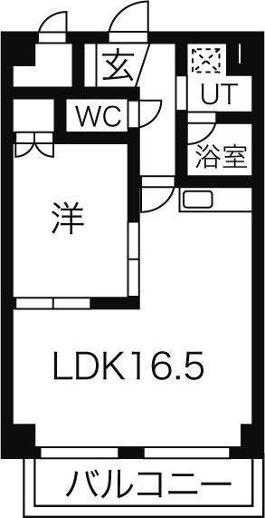リエス千代田(1LDK/2階)の間取り写真