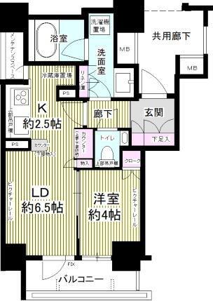 グランスイート文京音羽ウエスタージュ(1LDK/3階)の間取り写真