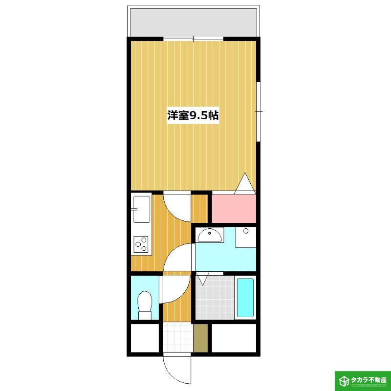 プレシャス21(1K/2階)の間取り写真