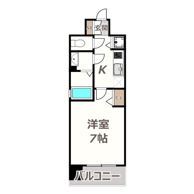 TOYOTOMI STAY PREMIUM阿倍野天王寺(1K/9階)の間取り写真