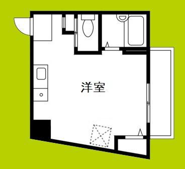 サンクレスト都島(ワンルーム/1階)の間取り写真
