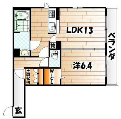 ブライト・グッド・メゾン明和(1LDK/3階)の間取り写真