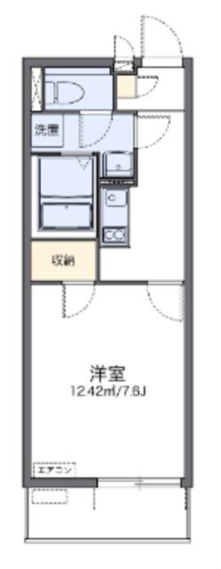 レオネクストステラ(1K/1階)の間取り写真
