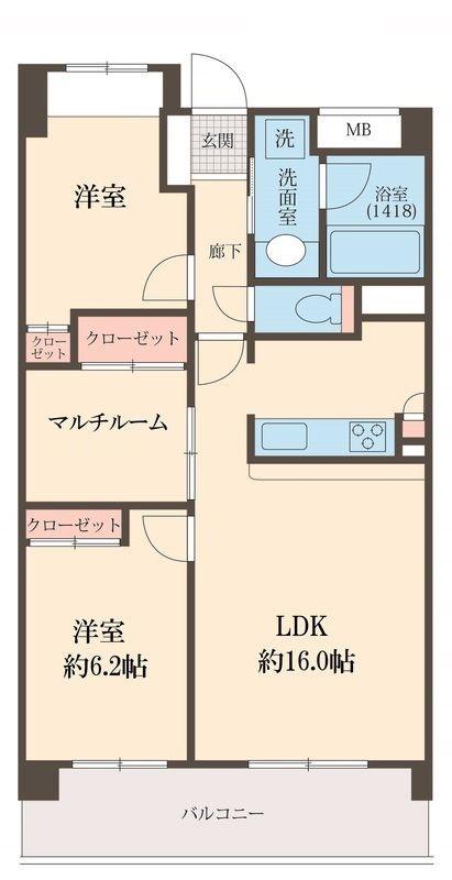 コンフォール高田馬場(2SLDK/3階)の間取り写真
