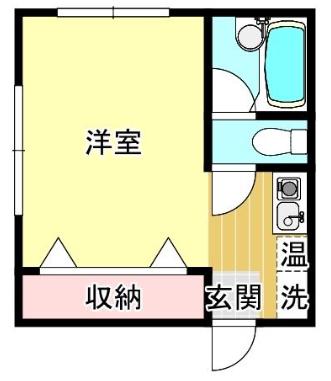 ビバリーハウス井尻III B(ワンルーム/1階)の間取り写真