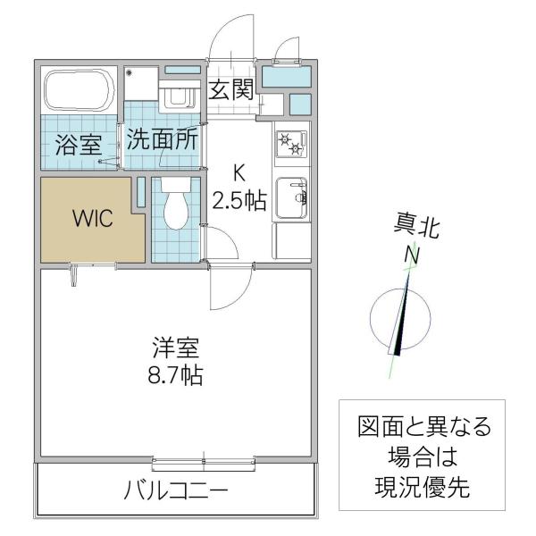 THE RITZ TAKANO(1K/1階)の間取り写真