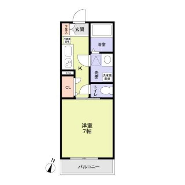 SUNNY COURT(1K/1階)の間取り写真
