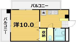 GRACE大宮通(1K/7階)の間取り写真