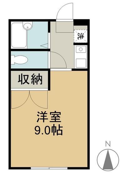 パル I(1K/1階)の間取り写真