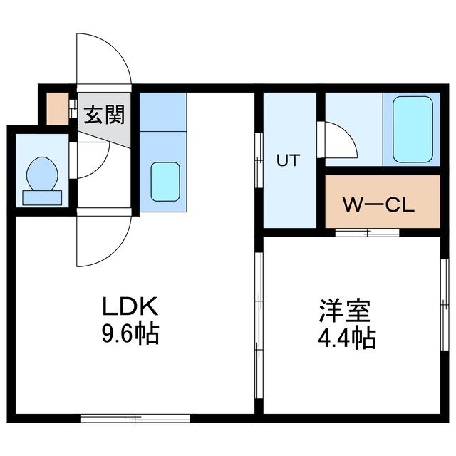 PARK LANE N7W12 パークレーンN7W12(1LDK/2階)の間取り写真