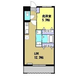 CREA M(1LDK/1階)の間取り写真