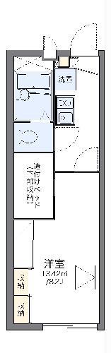 レオパレスアンジェリークI(1K/2階)の間取り写真