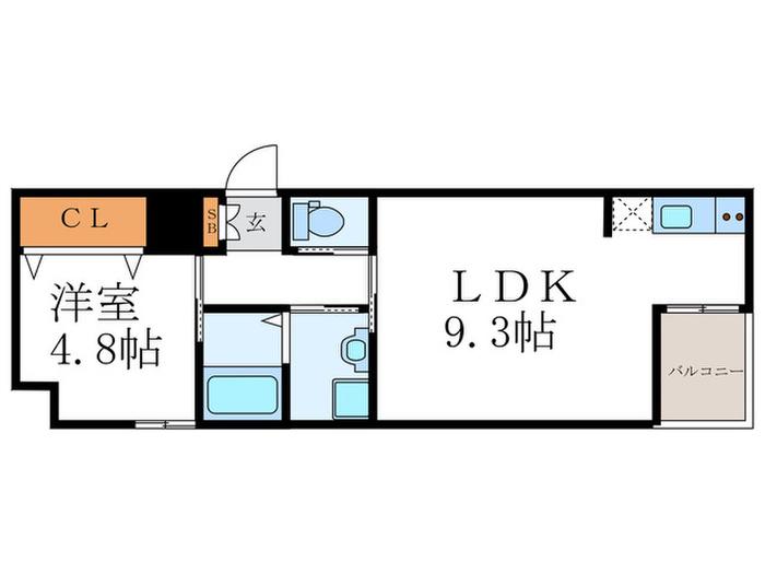 MAISONLEBRUN(1LDK/1階)の間取り写真