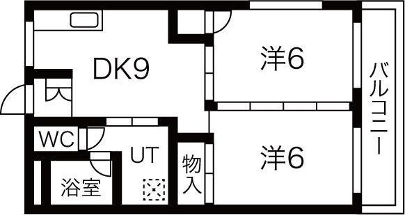 光陽マンション(2DK/3階)の間取り写真