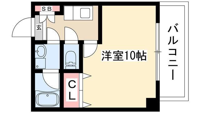 ALLGO GRATO(1K/4階)の間取り写真