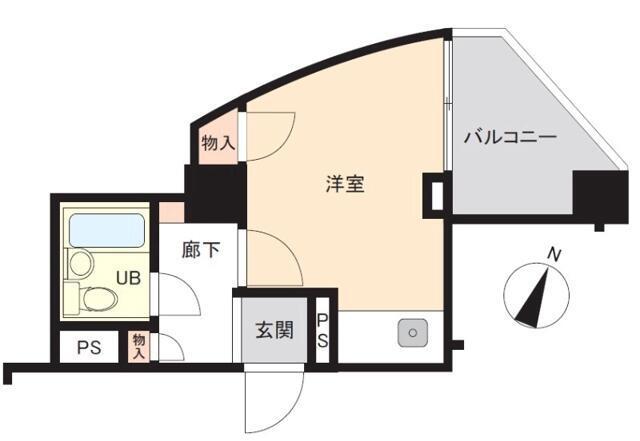 ダイホープラザ高田馬場II(ワンルーム/8階)の間取り写真