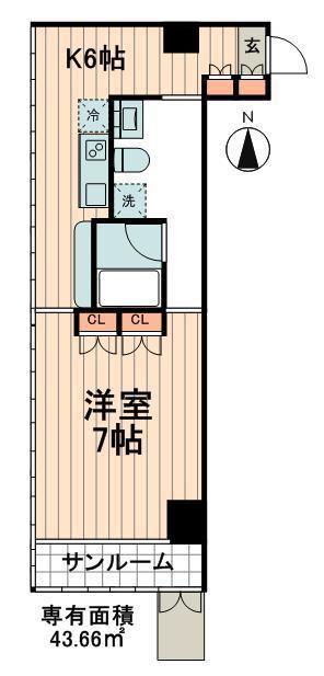 I LIVE FOREST(1K/3階)の間取り写真