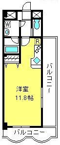 ディアコート参番館(ワンルーム/4階)の間取り写真