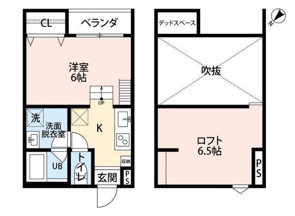 シャルマンコートⅡ(1K/1階)の間取り写真