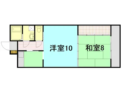 フレグランス佐々木(2K/7階)の間取り写真