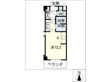LIETO NODA(ワンルーム/4階)の間取り写真